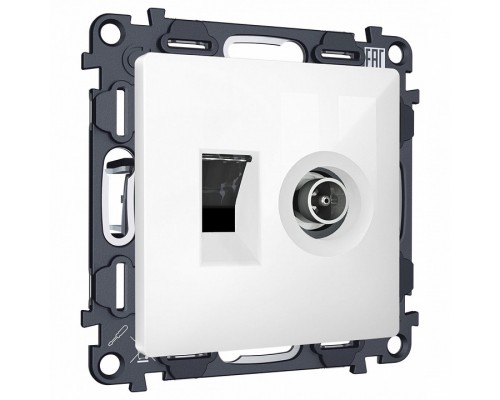 Механизм ТВ-розетки оконечные и розетки Ethernet RJ-45 со шторкам Ambrella Volt MA MA112510