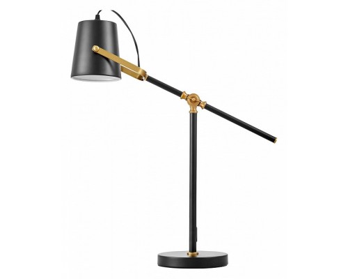 Настольная лампа офисная LUMINA DECO FELA LDT 7733-1 BK+MD Настольная лампа офисная LUMINA DECO FELA LDT 7733-1 BK+MD