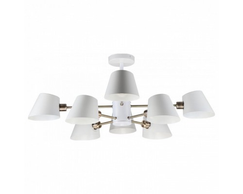 Люстра на штанге Imex MD.9130 MD.9130-8-S WH+AB Люстра на штанге Imex MD.9130 MD.9130-8-S WH+AB