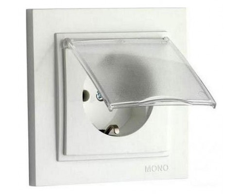 Розетка с заземлением с крышкой Mono Electric Despina 102-010021-118 Розетка с заземлением с крышкой Mono Electric Despina 102-010021-118