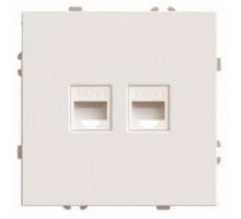 Розетка двойная Ethernet RJ-45 без рамки Stekker Эмили 49900