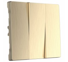 Клавиши для выключателя трехклавишного Werkel шампань рифленый W1139010