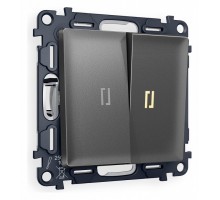 Выключатель проходной двухклавишный с подсветкой Ambrella Volt Quant MA654030