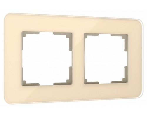 Рамка на 2 поста Werkel Elite (айвори, стекло) W0022443 Рамка на 2 поста Werkel Elite (айвори, стекло) W0022443