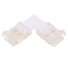 Соединитель лент угловой жесткий Wolta  WLS-2PIN-10MM-MONO-L