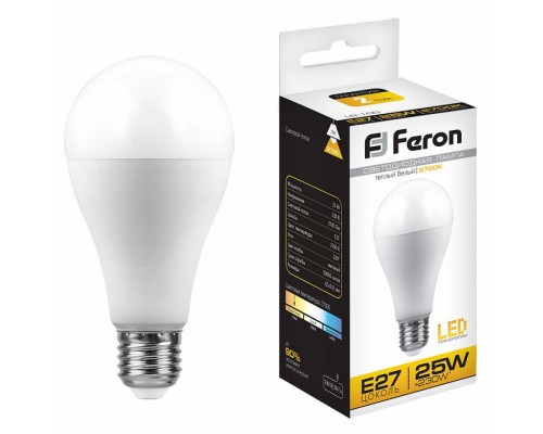 Лампа светодиодная Feron LB-100 E27 25Вт 2700K 25790 Лампа светодиодная Feron LB-100 E27 25Вт 2700K 25790