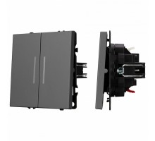 Выключатель двухклавишный без рамки Arlight SWT 054266