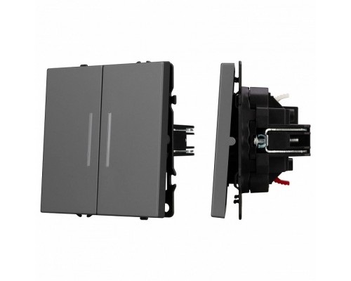 Выключатель двухклавишный без рамки Arlight SWT 054266