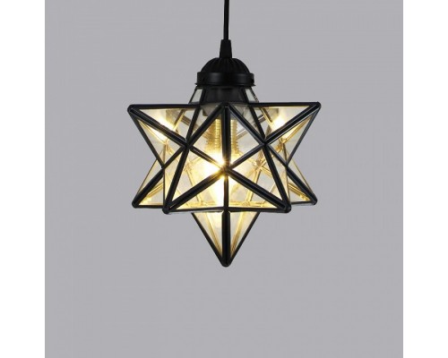 Подвесной светильник Imperiumloft Black Star Clear Glass 101314-26 Подвесной светильник Imperiumloft Black Star Clear Glass 101314-26