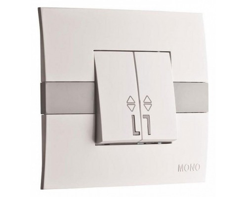 Выключатель проходной двухклавишный Mono Electric Eсо 101-010101-111 Выключатель проходной двухклавишный Mono Electric Eсо 101-010101-111