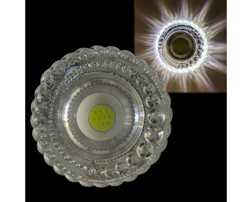Встраиваемый светильник  42238-9.0-001PL MR16+LED3W CL