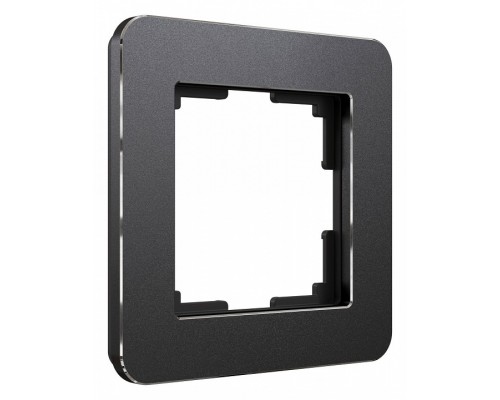 Рамка на 1 пост Werkel Platinum (черный алюминий) W0012608 Рамка на 1 пост Werkel Platinum (черный алюминий) W0012608