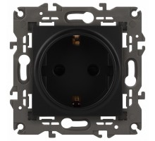 Розетка с заземлением и со шторкой, без рамки Эра Эра Elegance 14-2102-05