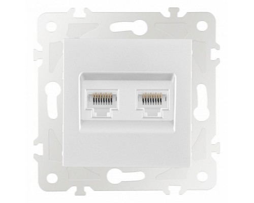Розетка Ethernet RJ-45 без рамки Arte Milano am-203 203.45-2.white Розетка Ethernet RJ-45 без рамки Arte Milano am-203 203.45-2.white