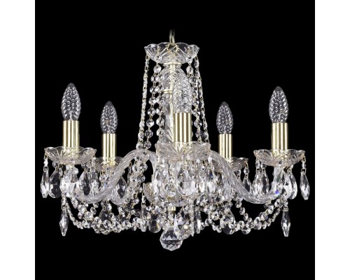 Подвесная люстра Bohemia Ivele Crystal 1402 1402/5/160/G Подвесная люстра Bohemia Ivele Crystal 1402 1402/5/160/G