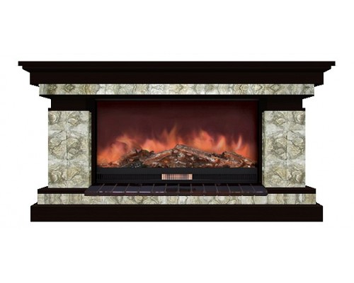 Комплект из электрокамина напольного и портала (143x45x80 см) Брайтон Карелия Premier S86 БР000001 Комплект из электрокамина напольного и портала (143x45x80 см) Брайтон Карелия Premier S86 БР000001