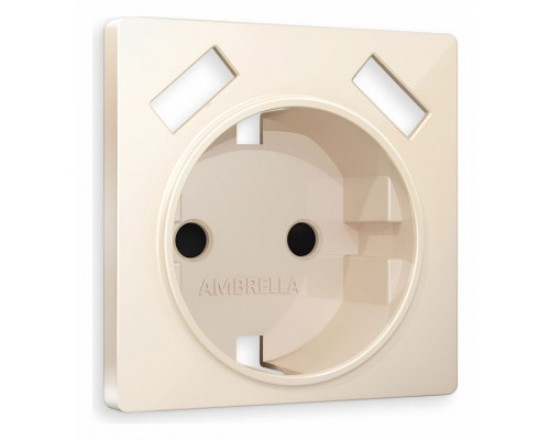 Накладка для розетки с заземлением и со шторками и 2хUSB type A Ambrella Volt Quant AP3090 Накладка для розетки с заземлением и со шторками и 2хUSB type A Ambrella Volt Quant AP3090