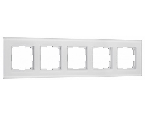 Рамка на 5 постов Werkel Senso белый soft-touch W0053101