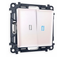 Выключатель проходной двухклавишный с подсветкой Ambrella Volt Quant MA204040