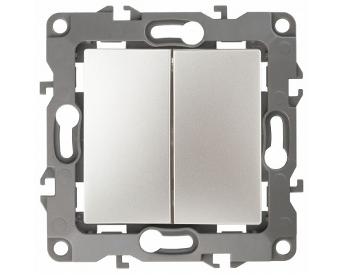 Переключатель перекрестный двухклавишный без рамки Эра Эра 12 12-1112-15