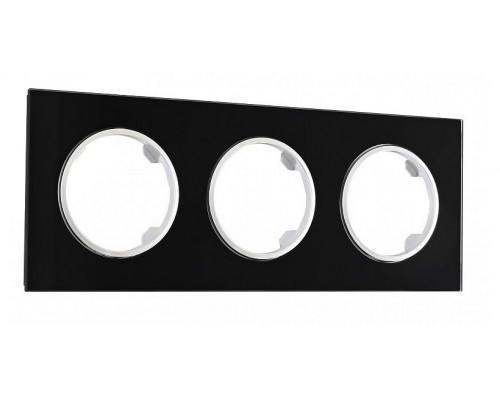 Рамка на 3 поста Arte Milano am-502.01 502.01-3.black Рамка на 3 поста Arte Milano am-502.01 502.01-3.black