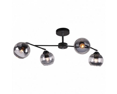 Потолочная люстра Imex 9460 MD.9460-4-S BK+CH Потолочная люстра Imex 9460 MD.9460-4-S BK+CH