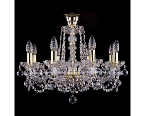 Подвесная люстра Bohemia Ivele Crystal 1402 1402/8/195/G/Balls/Tube Подвесная люстра Bohemia Ivele Crystal 1402 1402/8/195/G/Balls/Tube