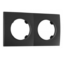 Рамка на 2 поста Arte Milano am-502.04 502.04-2.black