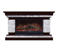 Комплект из электрокамина напольного и портала (143x45x82.5 см) Лорд Старый Город Rondo 86 ЛО000026