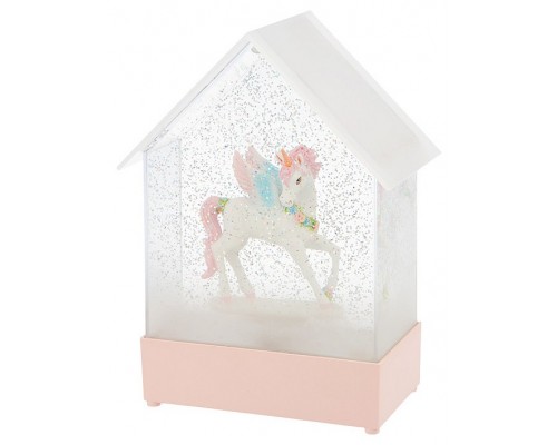 Настольная лампа-ночник Единорог с конфетти и мелодией 501-186
