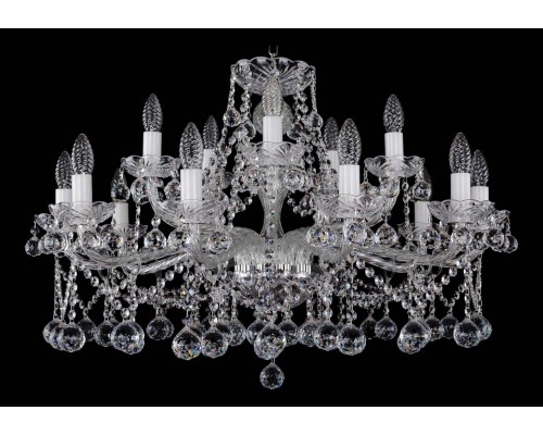 Подвесная люстра Bohemia Ivele Crystal 1413 1413/10_5/300/Ni/Balls Подвесная люстра Bohemia Ivele Crystal 1413 1413/10_5/300/Ni/Balls