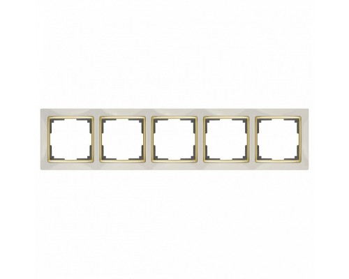 Рамка на 5 постов Werkel Snabb WL03-Frame-05-ivory-GD