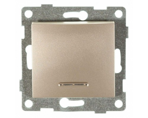 Выключатель сенсорый одноклавишный с подсветкой, без рамки Gusi Electric BRAVO С10В18-027