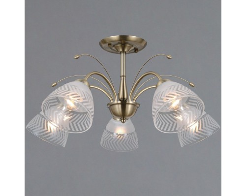 Люстра на штанге ILLUMICO AREZZO IL0594-5CSQ-25 AB AREZZO Люстра на штанге ILLUMICO AREZZO IL0594-5CSQ-25 AB AREZZO