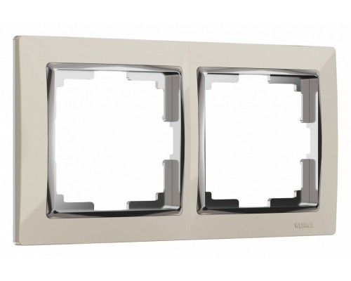 Рамка на 2 поста Werkel Snabb (слоновая кость/хром) W0021903 Snabb (слоновая кость/хром) Рамка на 2 поста Werkel Snabb (слоновая кость/хром) W0021903 Snabb (слоновая кость/хром)