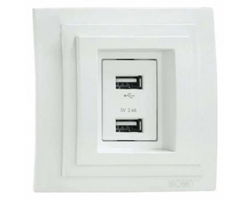 Розетка USB Mono Electric Larissa 103-191905-178 Розетка USB Mono Electric Larissa 103-191905-178