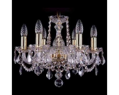 Подвесная люстра Bohemia Ivele Crystal 1402 1402/6/141/G/Leafs Подвесная люстра Bohemia Ivele Crystal 1402 1402/6/141/G/Leafs