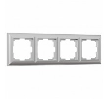 Рамка на 4 поста Werkel Fiore (серебряный) W0042206