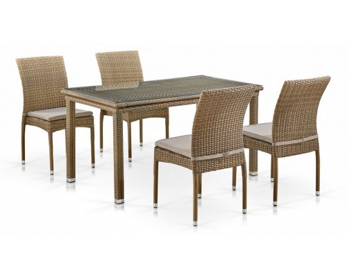 Набор уличный T256B/Y380B-W65 Light Brown (4+1) Набор уличный T256B/Y380B-W65 Light Brown (4+1)