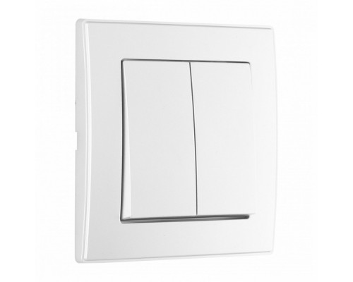 Выключатель двухклавишный Arte Milano SET06-1 SET06-1-30-2 silver