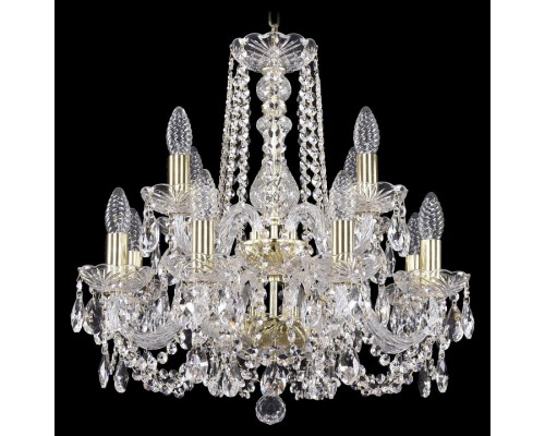Подвесная люстра Bohemia Ivele Crystal 1402 1402/8+4/160/2d/G Подвесная люстра Bohemia Ivele Crystal 1402 1402/8+4/160/2d/G
