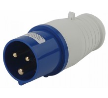 Вилка прямая 2P+PE Эра  V-16-2P-PE-IP44