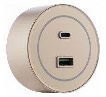 Розетка USB и type C на треке Arte Milano Am-track-sockets-39 399732TS/USB-Type-C Gold