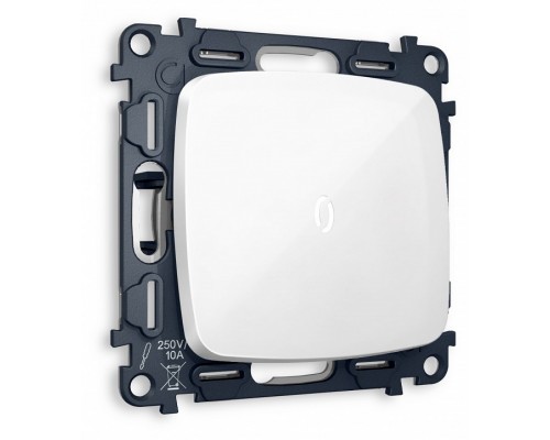 Выключатель проходной одноклавишный с подсветкой без рамки Ambrella Volt MO MO102035