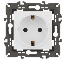 Розетка с заземлением, без рамки Эра Эра Elegance 14-2101-01