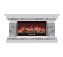 Комплект из электрокамина напольного и портала (143x45x80 см) Брайтон Марсель Premier S86 БР000010