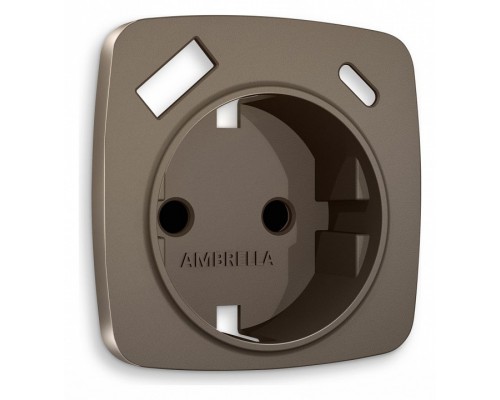 Накладка для розетки с заземлением и со шторками и 2хUSB type A и C Ambrella Volt Quant OP6400 Накладка для розетки с заземлением и со шторками и 2хUSB type A и C Ambrella Volt Quant OP6400