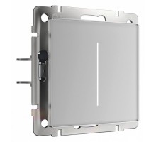 Диммер сенсорный с подсветкой и функцией Wi-Fi, без рамки Werkel серебряный W3443106