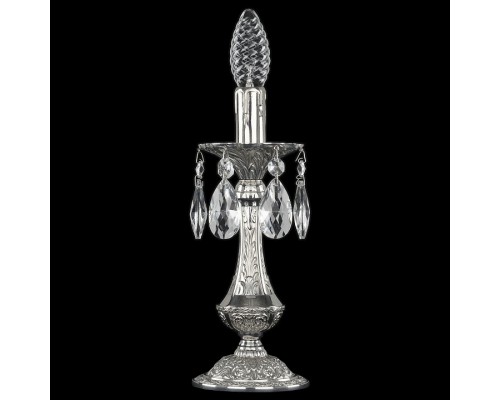 Настольная лампа декоративная Bohemia Ivele Crystal 7200 72100L/1-26 Ni Настольная лампа декоративная Bohemia Ivele Crystal 7200 72100L/1-26 Ni