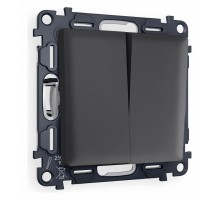 Выключатель двухклавишный без рамки Ambrella Volt Quant MA903010
